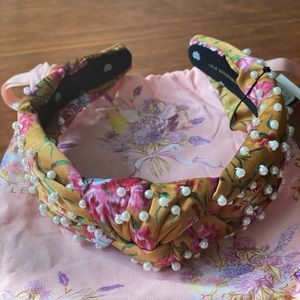 LoveShackFancy x Lele Sadoughi Pearl Knotted Headband - NWT